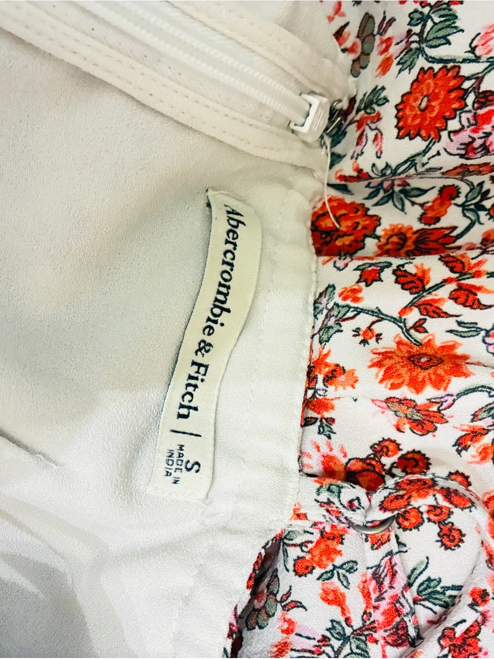 Abercrombie & Fitch Floral Cutout Mini Dress Size Small Cottagecore Sundress - Picture 5 of 5